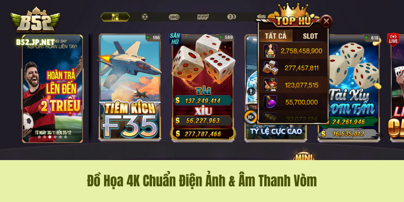 Đồ Họa 4K Chuẩn Điện Ảnh & Âm Thanh Vòm Đồ Họa 4K Chuẩn Điện Ảnh & Âm Thanh Vòm